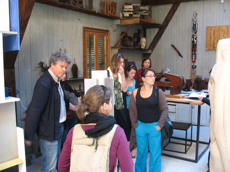 Iufm bourg visite atelier maxime descombin